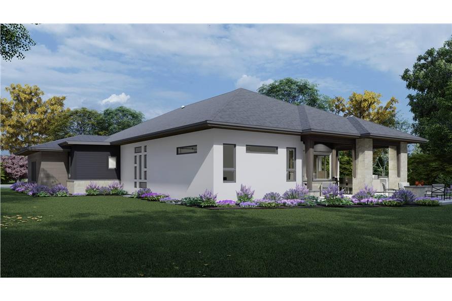 Rear View of this 2-Bedroom,2611 Sq Ft Plan -194-1072