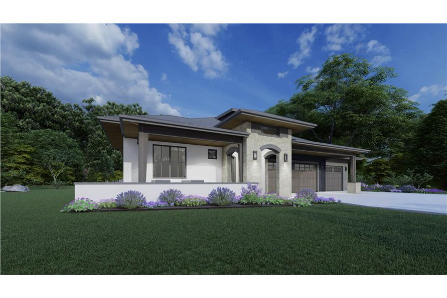 Left Side View of this 2-Bedroom,2611 Sq Ft Plan -194-1072