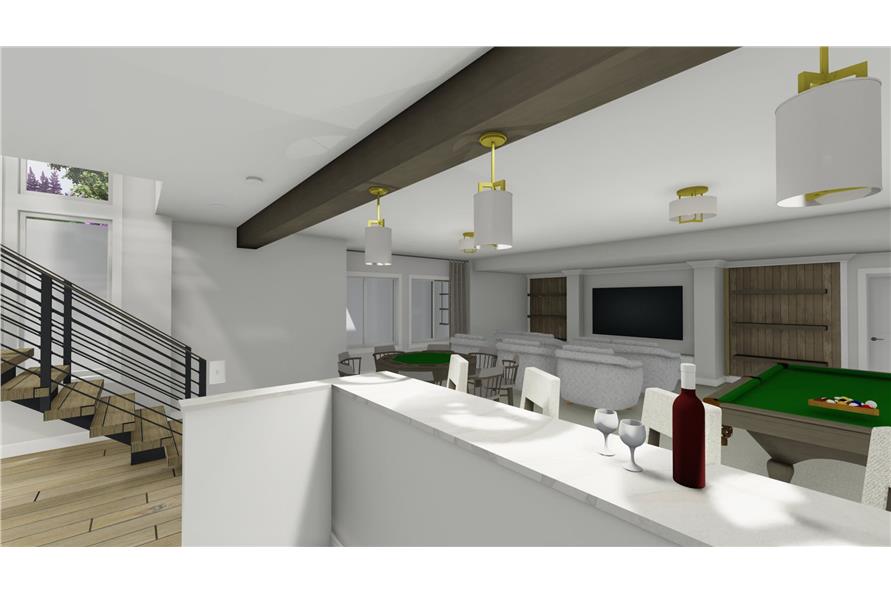 Wet Bar of this 2-Bedroom,2611 Sq Ft Plan -194-1072