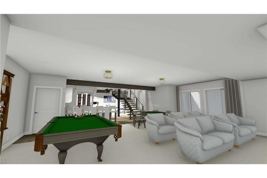 Recreation Room of this 2-Bedroom,2611 Sq Ft Plan -194-1072