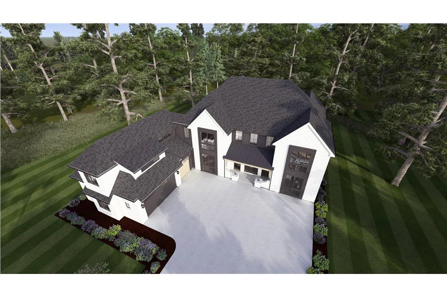 Aerial View of this 4-Bedroom,4127 Sq Ft Plan -194-1074