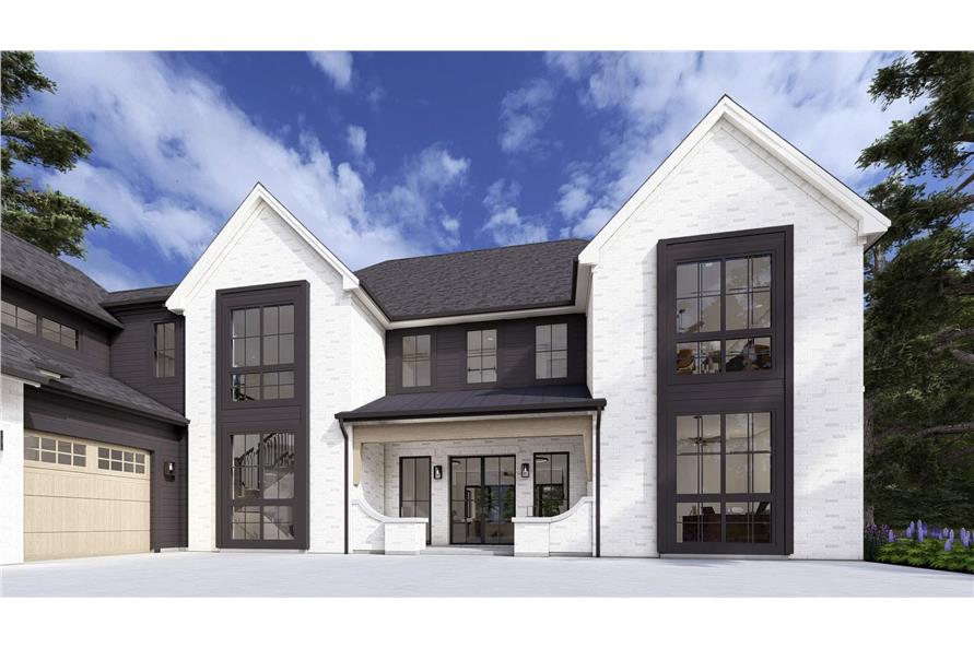 Front View of this 4-Bedroom,4127 Sq Ft Plan -194-1074