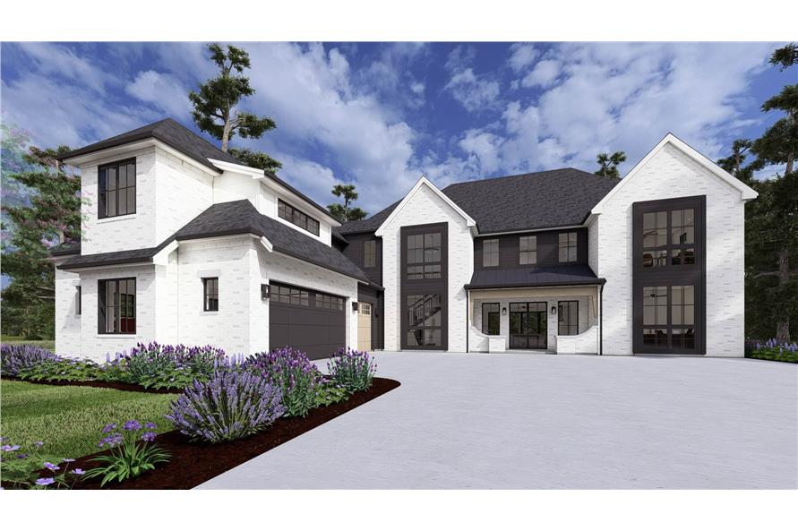 Front View of this 4-Bedroom,4127 Sq Ft Plan -194-1074