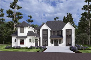 European House Plan - 4 Bedrms, 4.5 Baths - 4127 Sq Ft - #194-1074