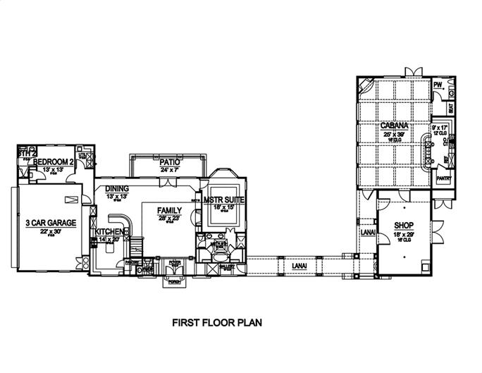 4 Bedrm, 2845 Sq Ft Mediterranean House Plan #195-1030