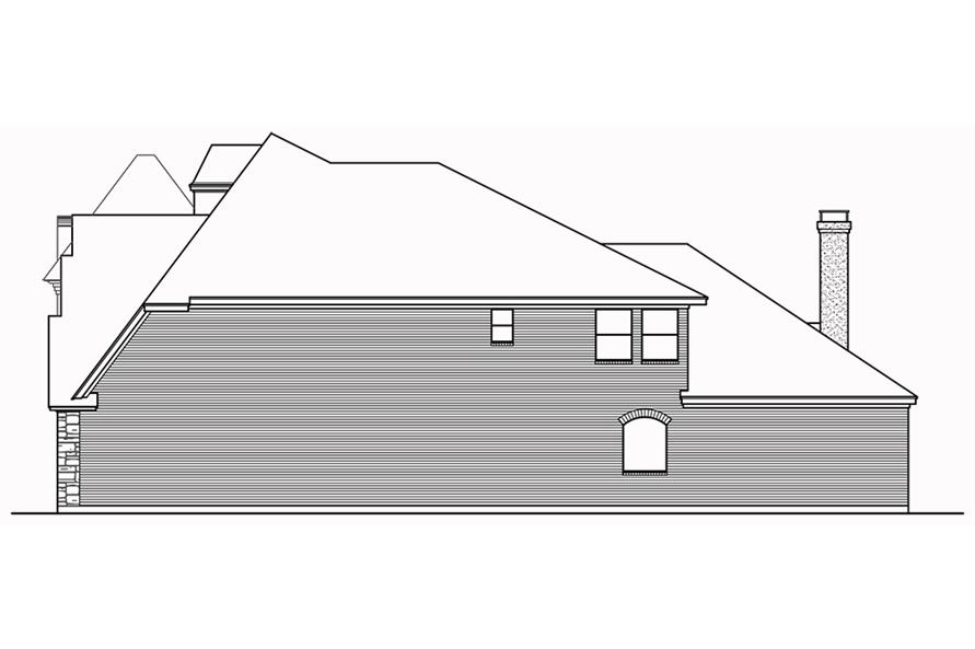 Home Plan Right Elevation of this 3-Bedroom,3407 Sq Ft Plan -195-1060