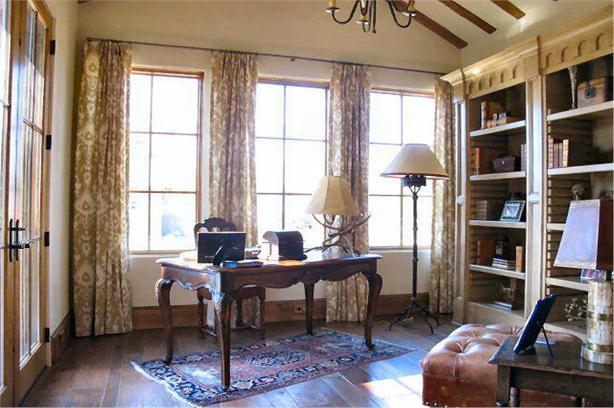 Home Office: Library of this 4-Bedroom,3858 Sq Ft Plan -3858