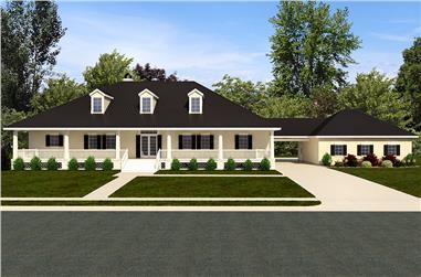 3-Bedroom, 3192 Sq Ft Craftsman House Plan - 195-1140 - Front Exterior