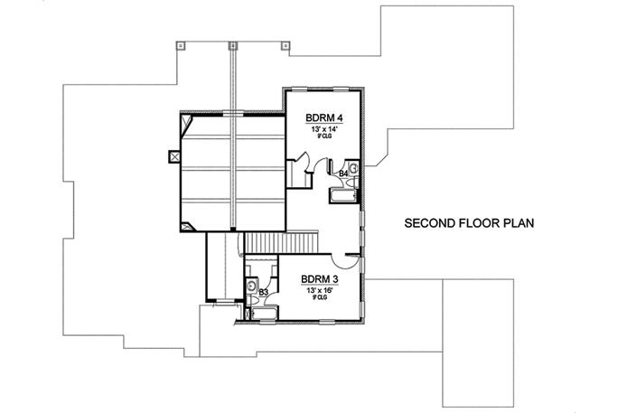 4 Bedrm, 3573 Sq Ft Tudor House Plan #195-1151