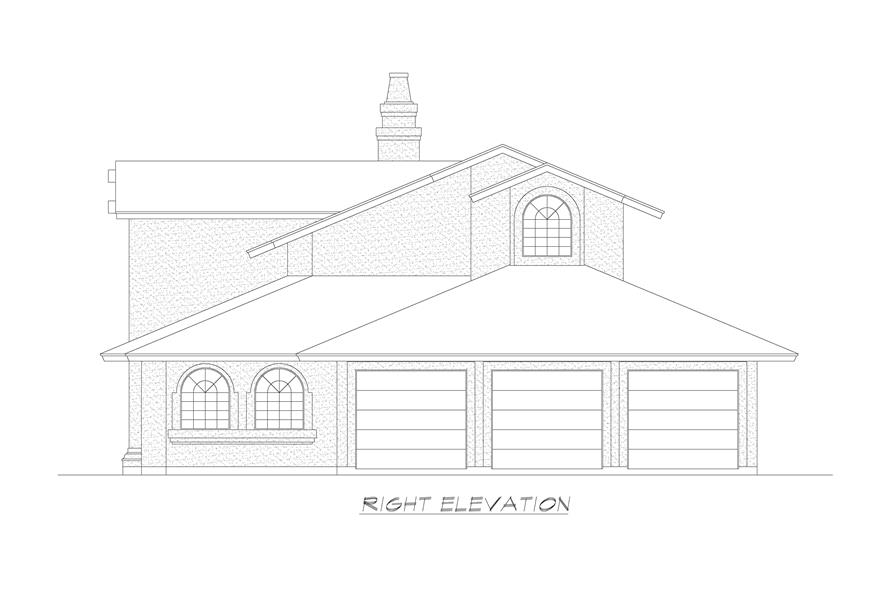 Mediterranean Home - 3 Bedrms, 3 Baths - 3628 Sq Ft - Plan #195-1260