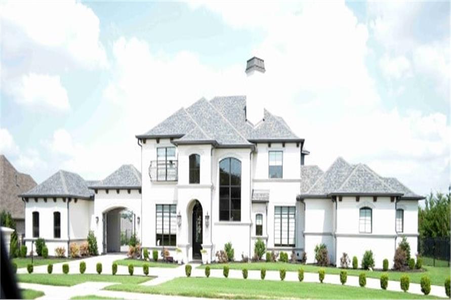 Front View of this 4-Bedroom,3937 Sq Ft Plan -195-1292