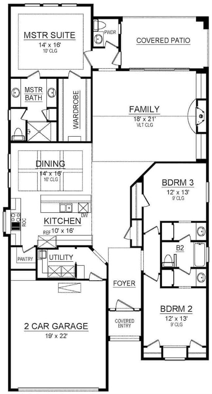 Country Cottage Home - 3 Bed, 2.5 Bath - 2098 Sq Ft - Plan #195-1304