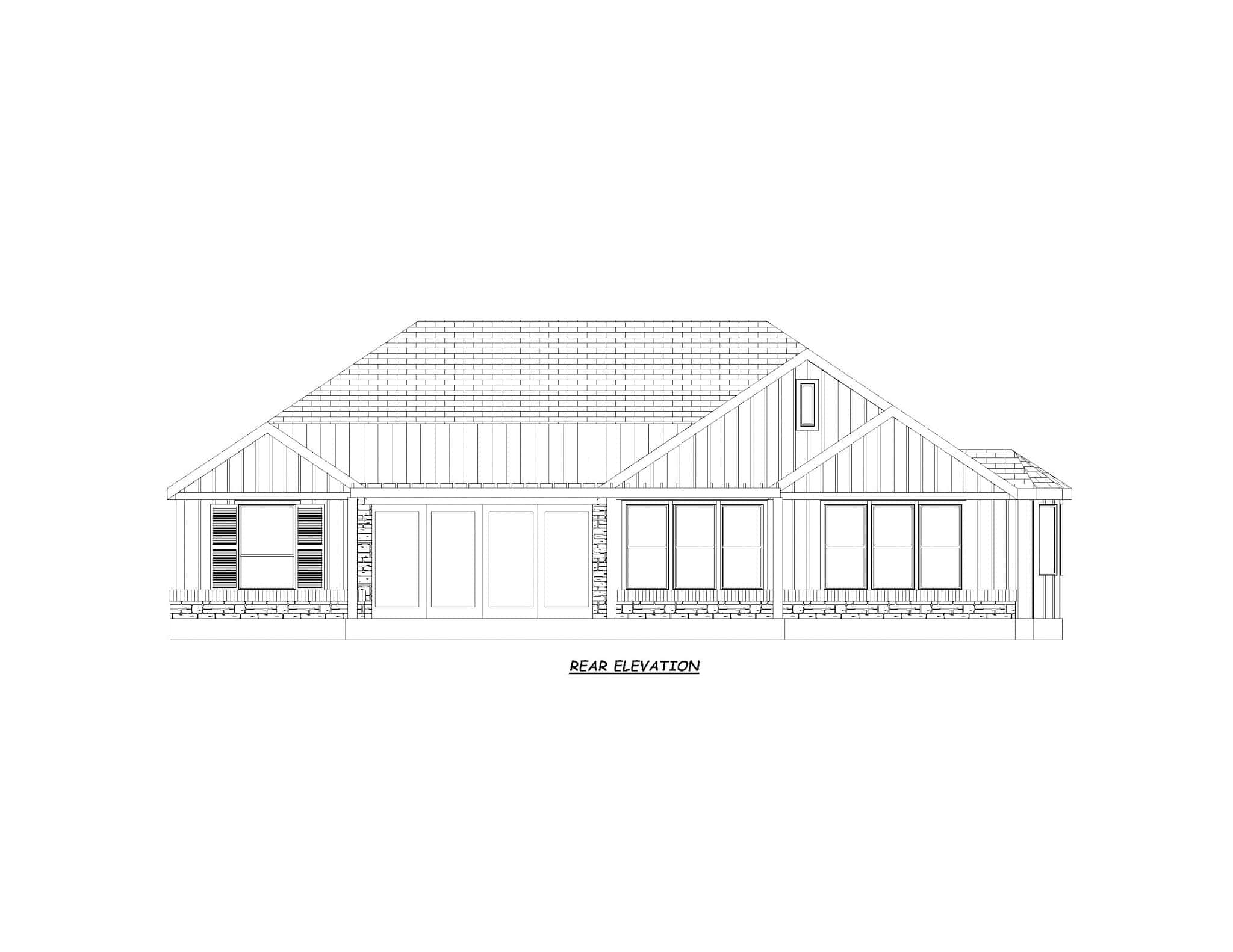 Farmhouse Home Plan - 3 Bedrms, 3.5 Baths - 2294 Sq Ft - #195-1308