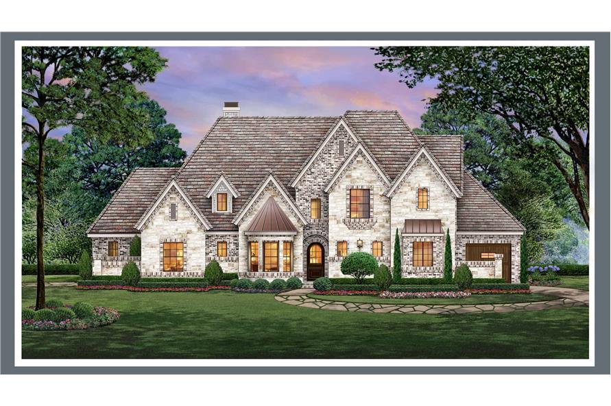 Rustic Home Plan - 4 Bedrms, 3 Baths - 3011 Sq Ft - #195-1310