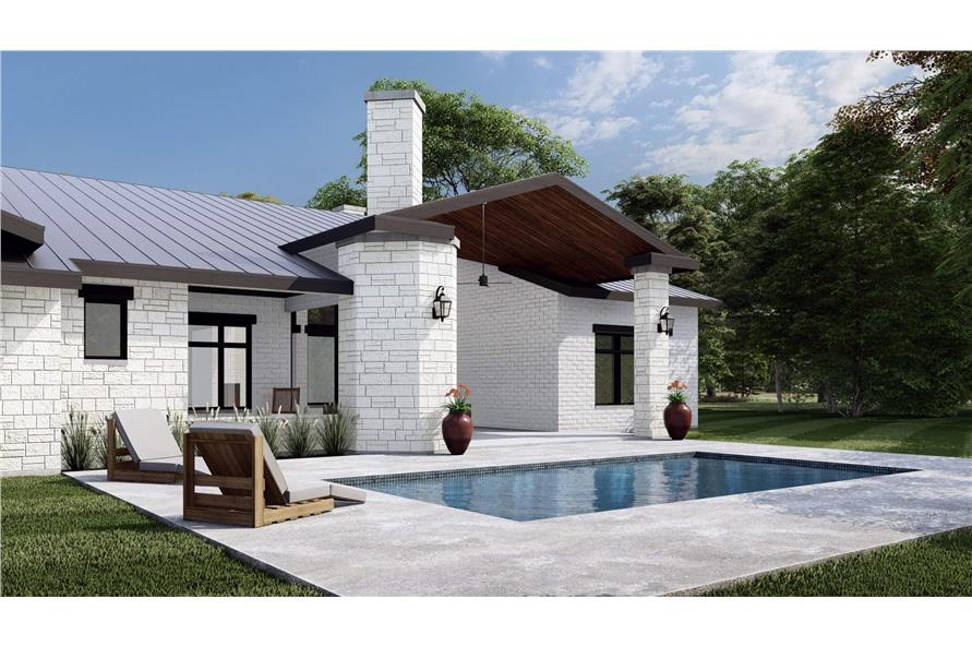 Pool of this 3-Bedroom,3041 Sq Ft Plan -195-1314