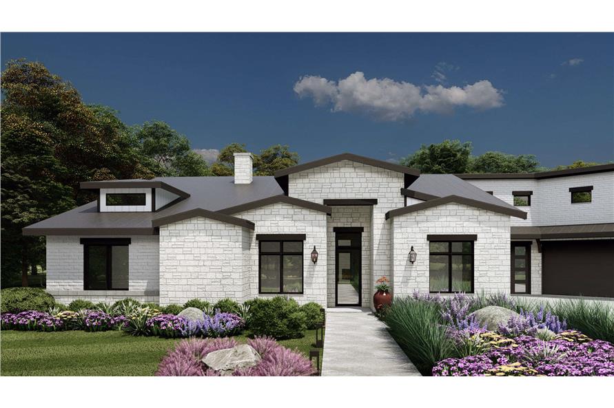 Front View of this 3-Bedroom,3041 Sq Ft Plan -195-1314