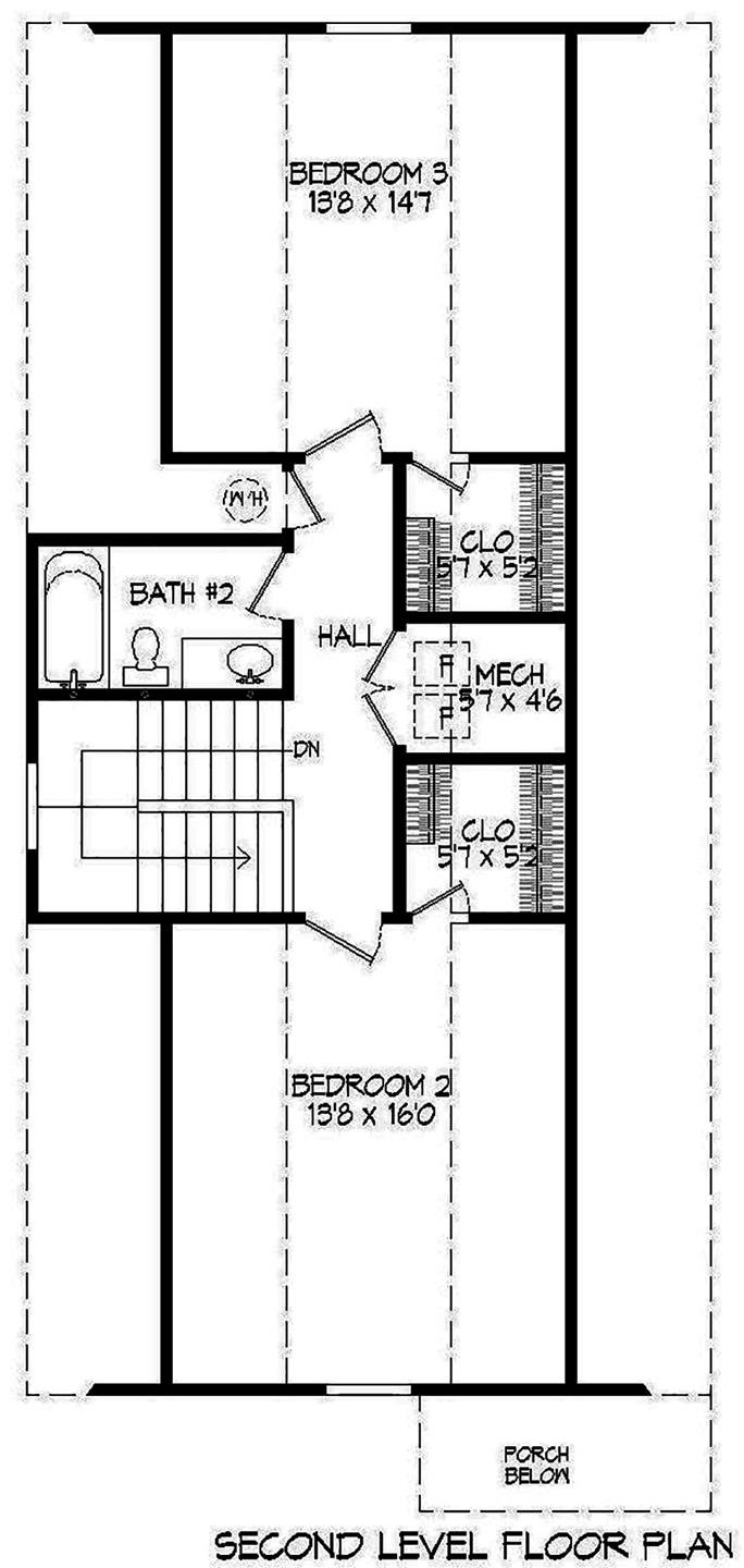 3 Bedrm, 1754 Sq Ft Cottage House - Plan #196-1003