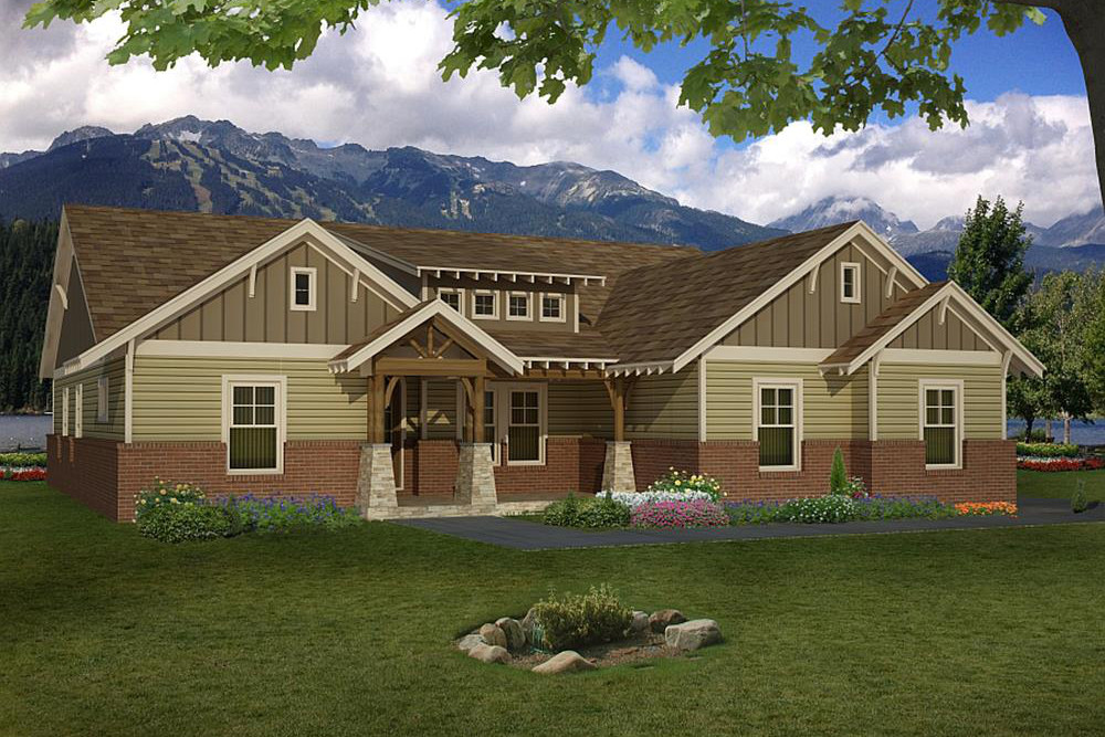 4 Bedrm 2697 Sq Ft Craftsman House Plan 196 1022