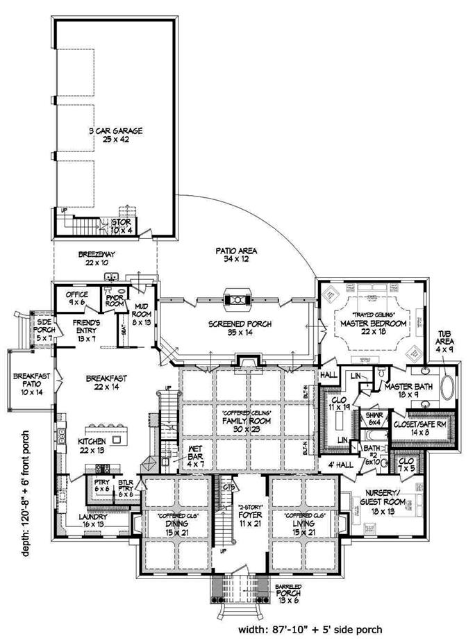 georgian mansion floor plan