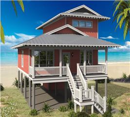 Country, Vacation Homes House Plans - Home Design #153-1650 | The Plan ...