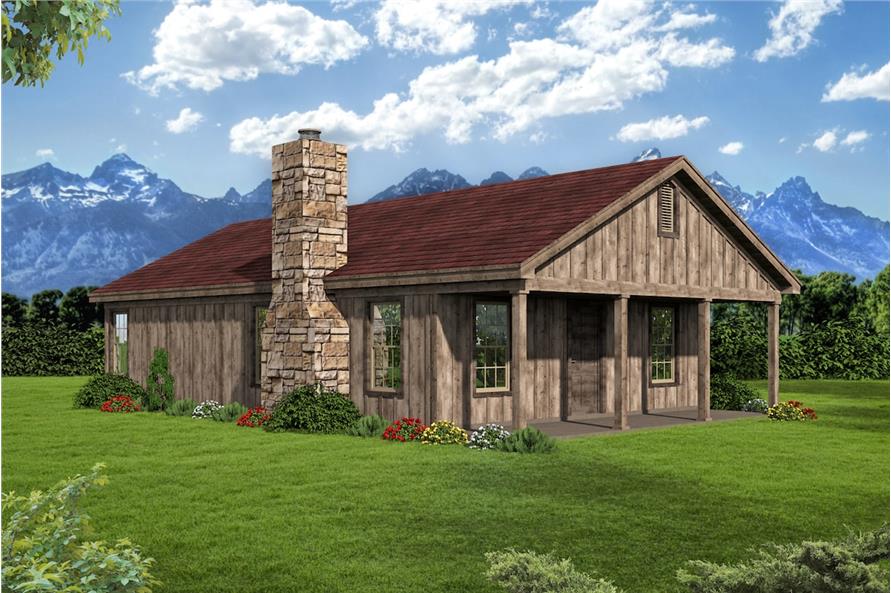 Ranch Home Plan - 2 Bedrms, 1 Baths - 1000 Sq Ft - #196-1087