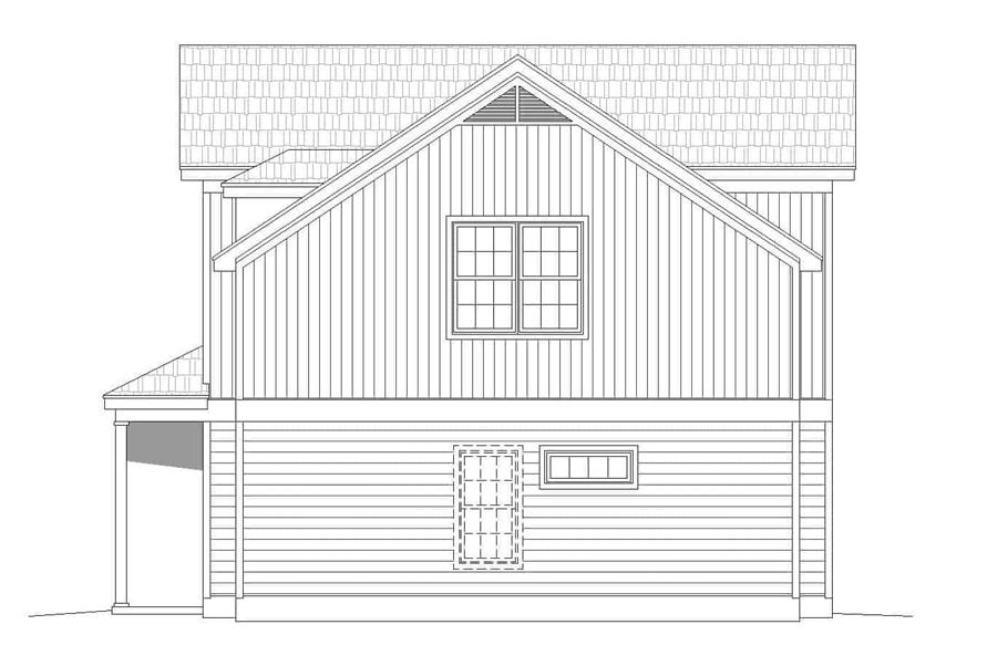 Farmhouse Home Plan - 3 Bedrms, 2.5 Baths - 1840 Sq Ft - #196-1115