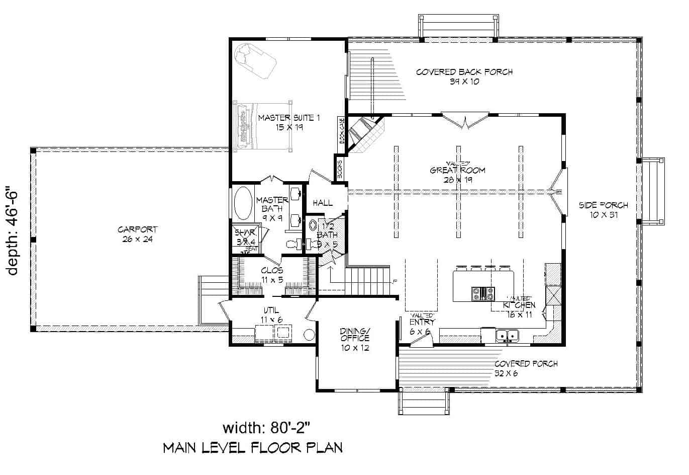 Country House Plan - 3 Bedrms, 2.5 Baths - 2229 Sq Ft - #196-1138