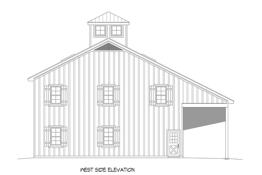 Home Plan Rear Elevation of this 0-Bedroom,3120 Sq Ft Plan -196-1156