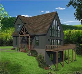 Cottage House Plan - 3 Bedrms, 2 Baths - 1736 Sq Ft - #196-1179