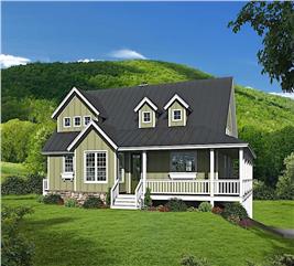 Farmhouse Floor Plan - 3 Bedrms, 2 Baths - 2200 Sq Ft - Plan #196-1181