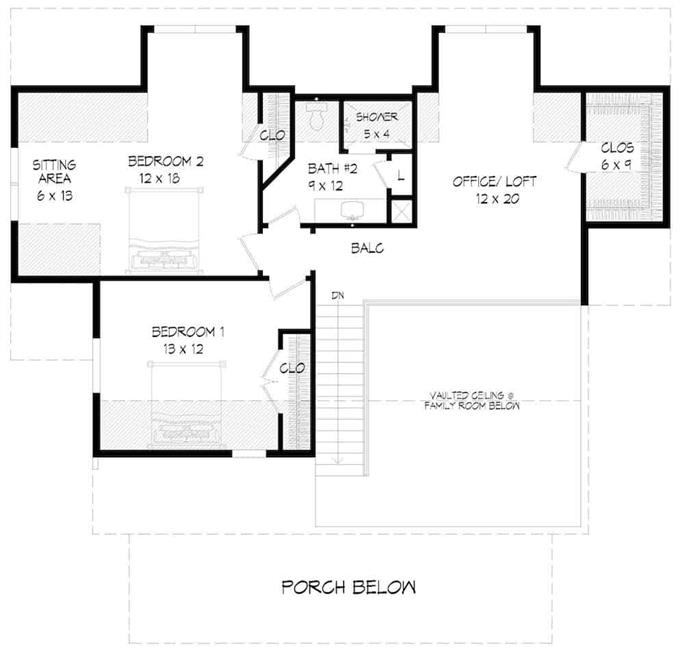 Farmhouse Home - 3 Bedrms, 2.5 Baths - 2227 Sq Ft - Plan #196-1193