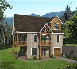 Rustic Home - 4 Bedrms, 3 Baths - 2537 Sq Ft - Plan #196-1239