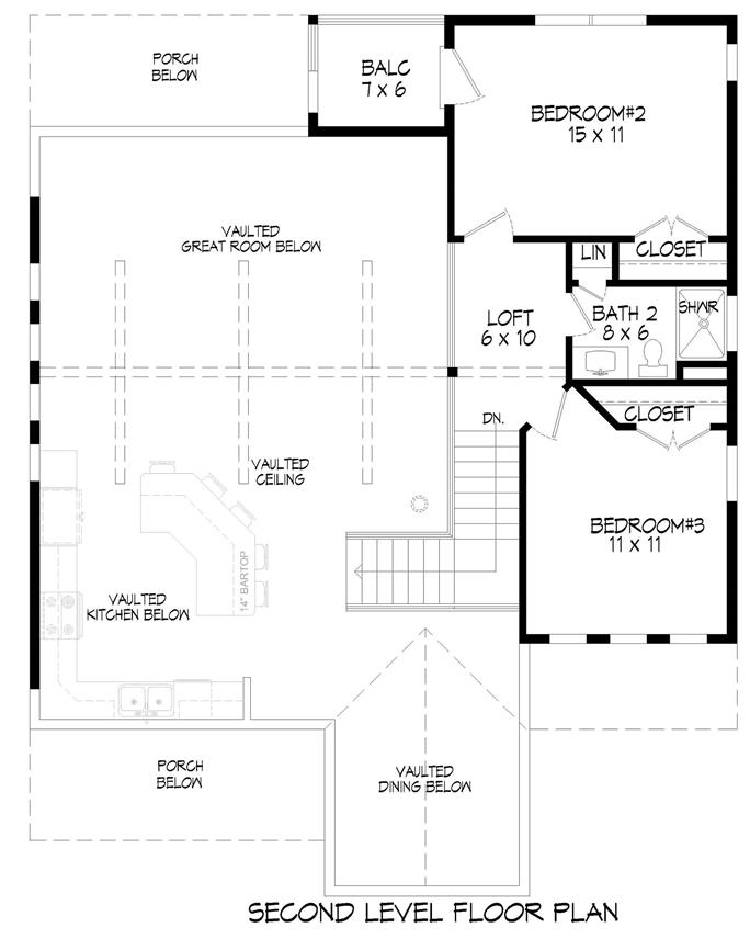 Farmhouse Home - 3 Bedrms, 2 Baths - 1970 Sq Ft - Plan #196-1247