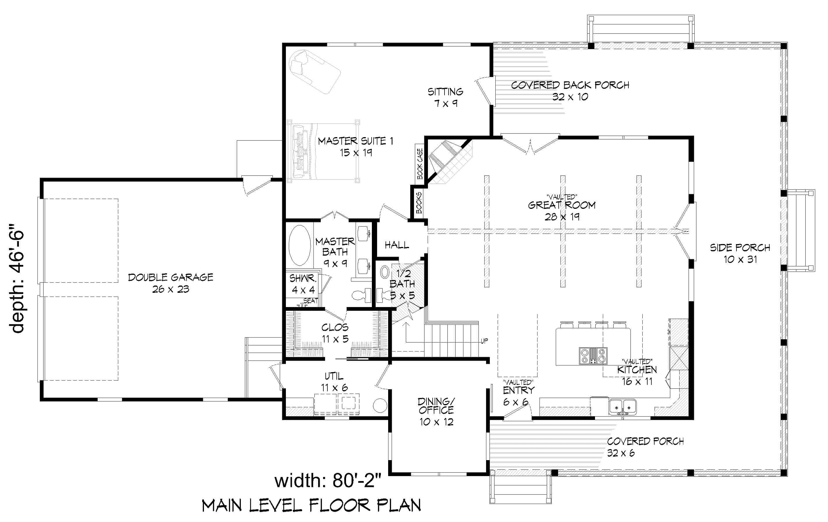 Modern Farmhouse - 2 Bedrms, 2.5 Baths - 2400 Sq Ft - Plan #196-1254