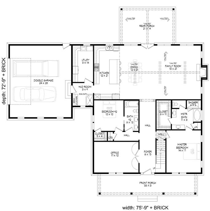 Luxury Home - 3-4 Bedrms, 3 Baths - 3455 Sq Ft - Plan #196-1267