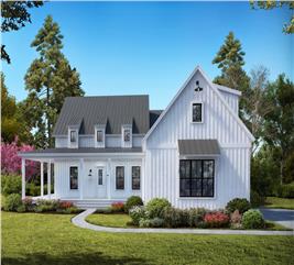 Cottage Home - 3 Bedrms, 2.5 Baths - 2230 Sq Ft - Plan #198-1040