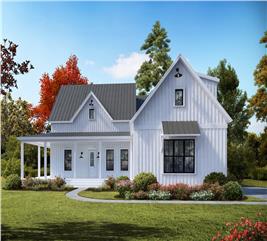 Cottage Home Plan - 3-4 Bedrms, 2.5-4.5 Baths - 2230 Sq Ft - #198-1041