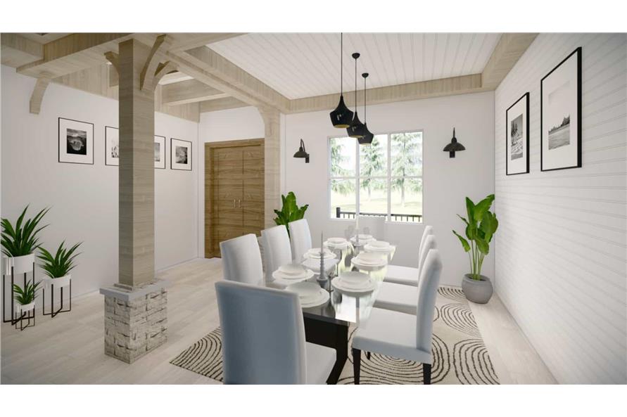 Dining Room of this 3-Bedroom, 1729 Sq Ft Plan - 198-1056