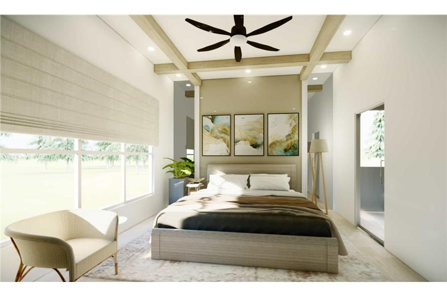 Master Bedroom of this 3-Bedroom, 1729 Sq Ft Plan - 198-1056