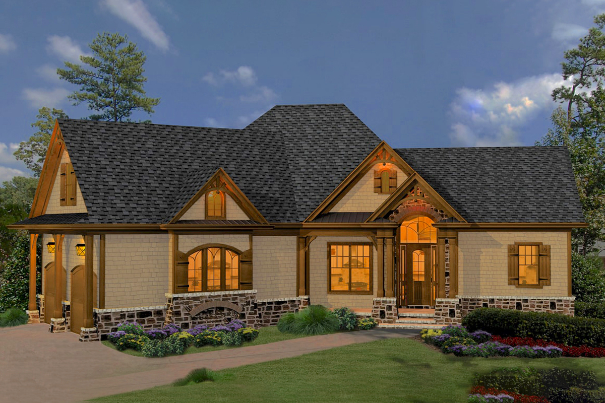 Cottage Floor Plan - 3 Bedrms, 2.5 Baths - 2090 Sq Ft - #198-1063