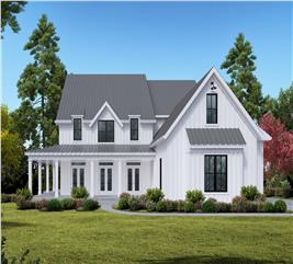 Farmhouse House Plan - 5-6 Bedrms, 4 Baths - 3788 Sq Ft - #198-1106