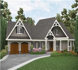 Cottage Home - 3 Bedrms, 2.5 Baths - 2243 Sq Ft - Plan #198-1115