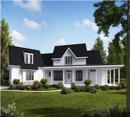 Farmhouse Floor Plan - 4 Bedrms, 3.5 Baths - 4549 Sq Ft - Plan #198-1126