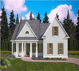 Cottage Home - 3 Bedrms, 2 Baths - 2237 Sq Ft - Plan #198-1128