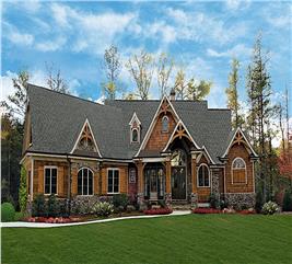 Cottage Home - 3 Bedrms, 2.5 Baths - 2830 Sq Ft - Plan #198-1137