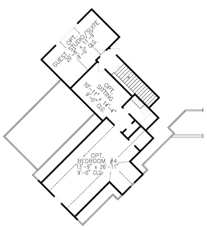 Cottage Style Plan - 3 Bedrms, 3.5 Baths - 4065 Sq Ft - Plan #198-1144