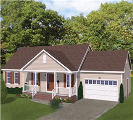 Traditional Home Plan - 3 Bedrms, 2 Baths - 1392 Sq Ft - #200-1001