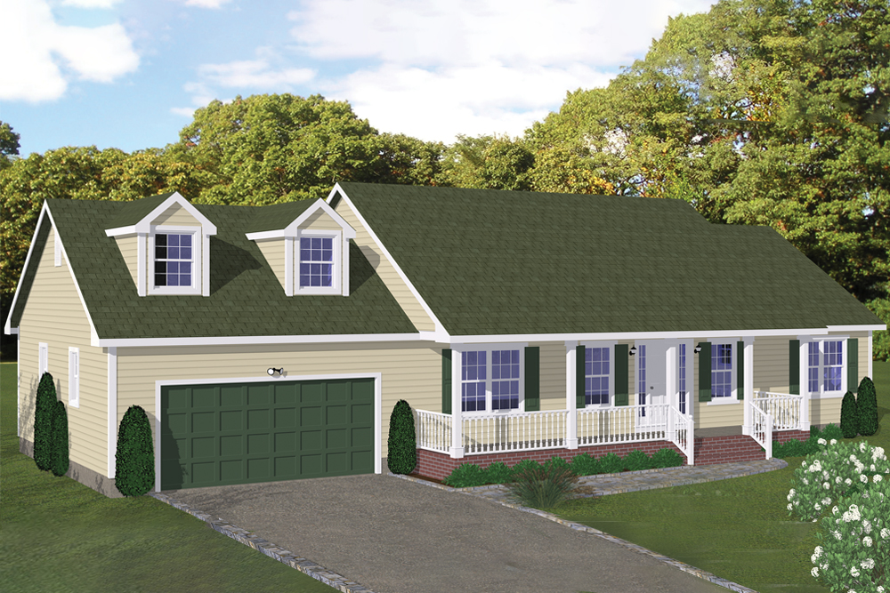 Ranch House Plan - 3 Bedrms, 2 Baths - 1324 Sq Ft - #200-1005