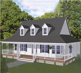 Traditional Home Plan - 3 Bedrms, 2 Baths - 1392 Sq Ft - #200-1051