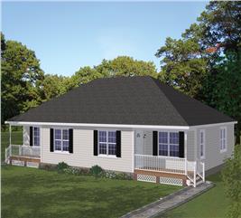 Multi-Unit House Plan #138-1255: 2 Bedrm, 1044 Sq Ft Per Unit Home ...